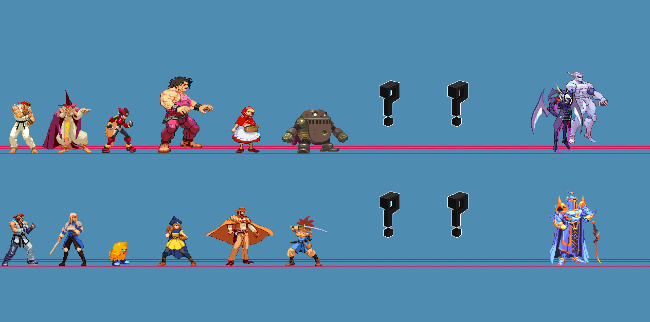 CAPCOM vs SQUARE roster